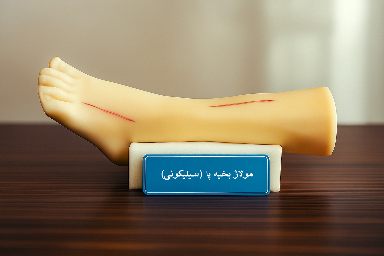 مولاژ بخیه پا تمام سلیکونی
